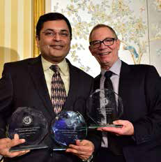 Praveen Sharma, vice president, loyalty, United Airlines; Mack Dryden