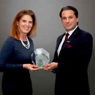 Heike Birlenbach, chief commercial officer, Lufthansa; Tamur Goudarzi-Pour, vice president, the Americas, Lufthansa