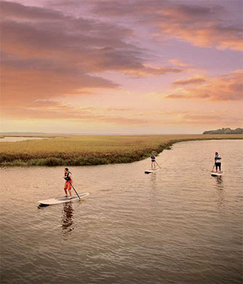 Omni Amelia Island Plantation paddle boarding